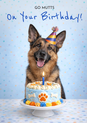 Moonpig German Shepherd Go Mutts On Your Birthday Card