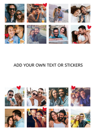 Moonpig Design Your Own 16 Photo Collage Card