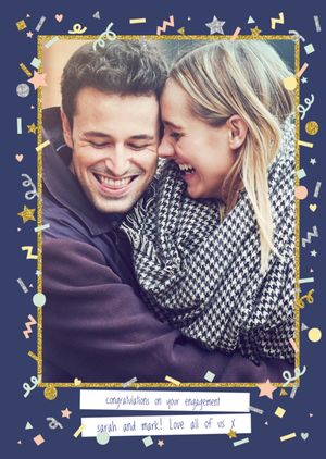 Moonpig Customised Photo Engagement Card