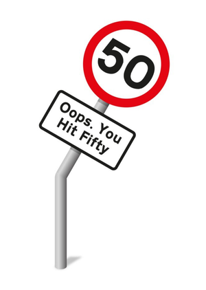 Moonpig Mungo And Shoddy Road Sign Birthday Card