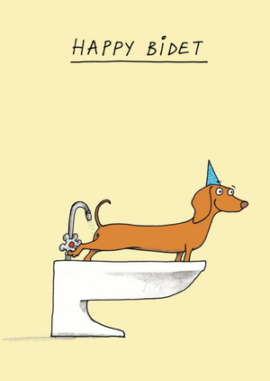 Moonpig Danny Boy Happy Bidet Card