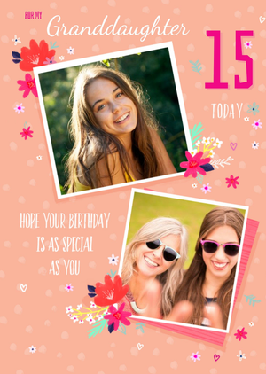 Moonpig Designers Cute Floral As Special As You Photo Upload Age Birthday Card