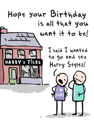 Moonpig Funny Illustrated Shop Joke Birthday Card