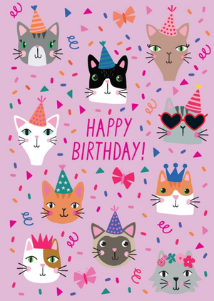 Moonpig Cute Happy Birthday Cats Card