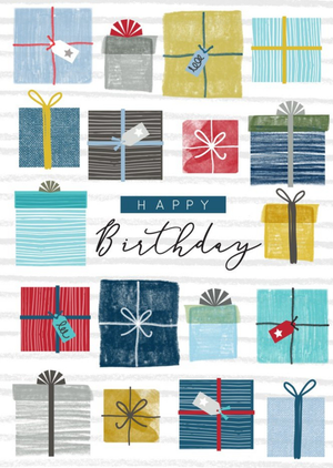 Moonpig Modern Present Birthday Card