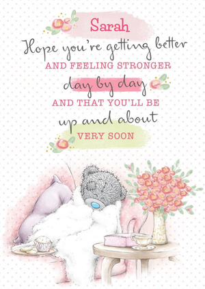 Me To You Tatty Teddy Cute Get Well Soon Card