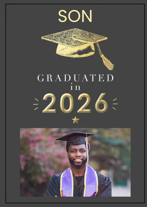 Moonpig Clintons Son Graduated In 2026 Graduation Card