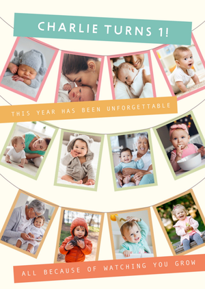 Moonpig This Year Has Been Unforgettable Photo Upload 1st Birthday Card