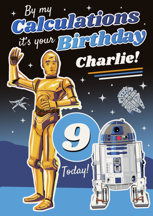Disney Star Wars By My Calculations It's Your Birthday Card