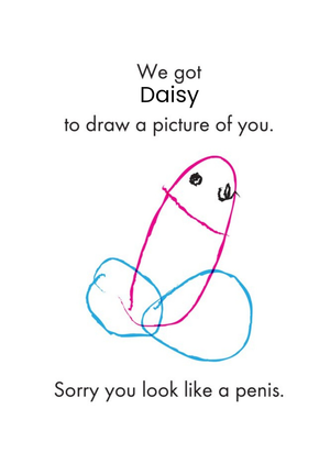 Moonpig Objectables Sorry You Like A Penis Funny Birthday Card
