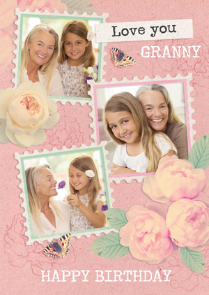 Moonpig Love You Granny - Photo Upload Birthday Card