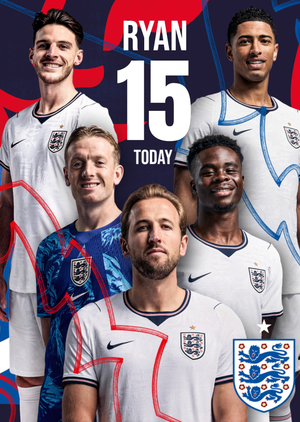 Moonpig England Football Birthday Card
