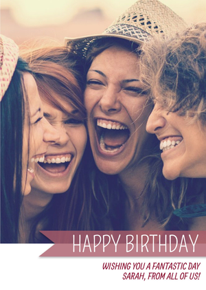 Moonpig Single Photo And Personalised Text Card