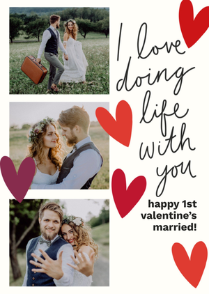 Moonpig I Love Doing Life With You Photo Upload Valentine's Day Card