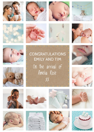 Moonpig Congratulations Multi Photo Upload Card