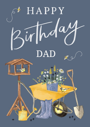 Okey Dokey Design Happy Birthday Dad Gardening Illustrations Card