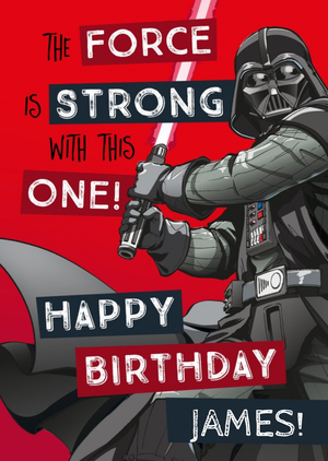 Disney Star Wars Birthday Card - Darth Vader