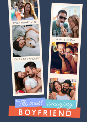Moonpig The Most Amazing Boyfriend Photo Upload Birthday Card