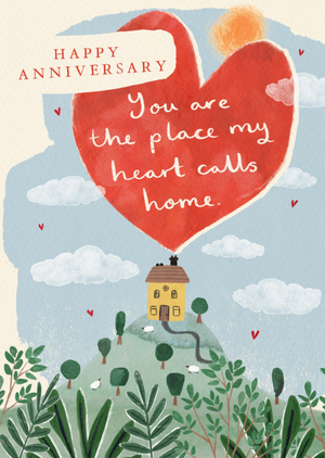 Moonpig You Are The Place My Heart Calls Home Anniversary Card