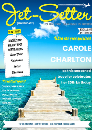 Moonpig Jet-Setter Magazine Personalised Card