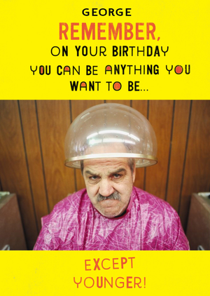 Moonpig Funny Yellow Photo Upload Birthday Card
