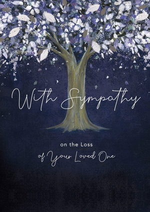 Moonpig Guk Artistic Painted Tree Sympathy Card