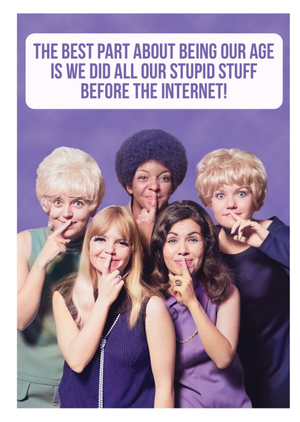 Moonpig Stupid Stuff Before The Internet Humorous Birthday Card