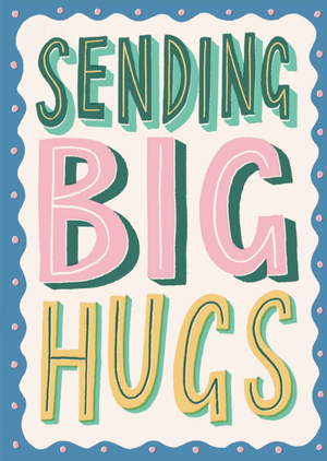 Moonpig Bold Colourful Sending Big Hugs Card