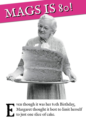 Moonpig Funny Photo 80th Birthday Card