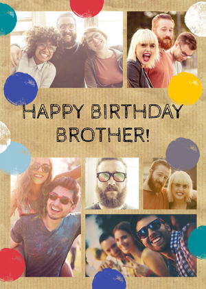 Moonpig Photo Upload Birthday Card - Brother