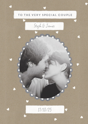 Moonpig Collaged Special Couple Personalised Text Card