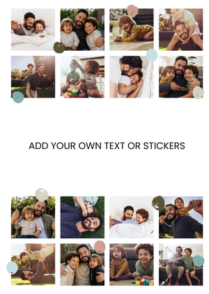 Moonpig Paint Spot Design Your Own Photo Upload Father's Day Card