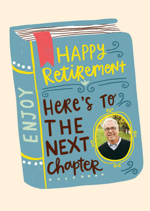 Moonpig Lisa Barlow Illustrated Lettering Typographic Retirement Card