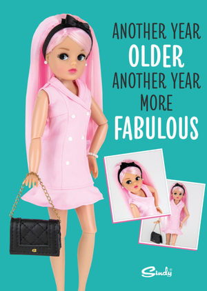 Moonpig Sindy Another Year Older More Fabulous Birthday Card
