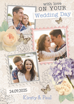 Moonpig Photo Wedding Card