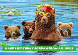 Moonpig Family Of Bears Birthday Card