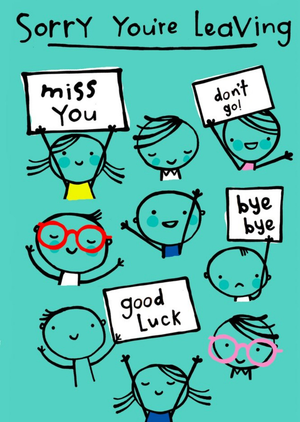 Moonpig Uk Greetings Carlton Cards Goodbye Leaving Good Luck Kids Card