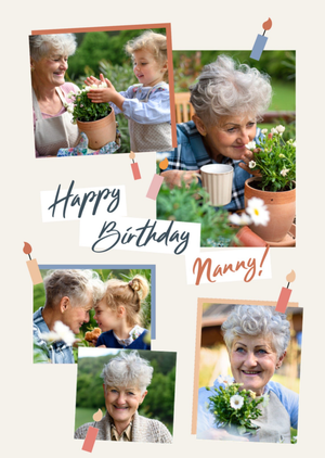 Moonpig Nanny Photo Upload Birthday Card