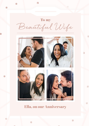 Moonpig To My Beautiful Wife Photo Upload Anniversary Card