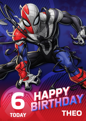 Marvel Spider-Man Maximum Venom 6 Today Happy Birthday Card
