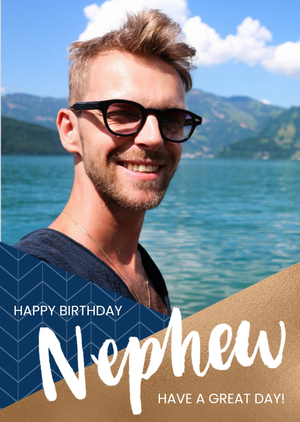 Moonpig Nephew Photo Upload Birthday Card