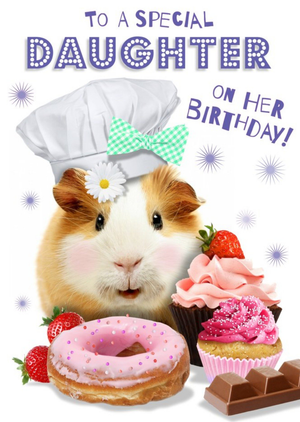 Moonpig To A Special Daughter Guinea Pig Birthday Card
