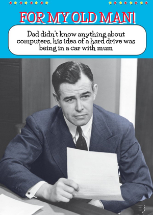 Moonpig Funny Photographic Birthday Card For Dad