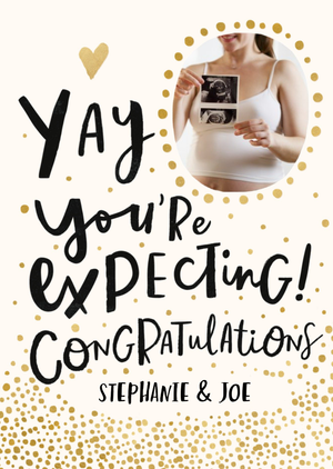 Moonpig Photo Upload Editable Expecting A Baby Card