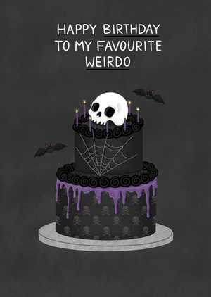 Moonpig Happy Birthday To My Favourite Weirdo Card