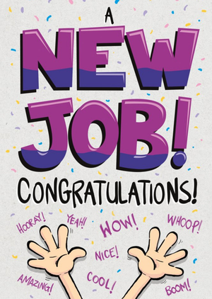 Moonpig Uk Greetings Hanson White New Job Congratulations Card