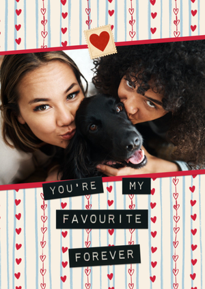 Moonpig You’re My Favourite Forever Photo Upload Card