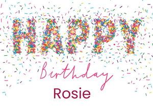 Moonpig Typography Made Up Of Colourful Sprinkles Birthday Card