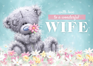 Me To You Wonderful Wife Tatty Teddy Birthday Card