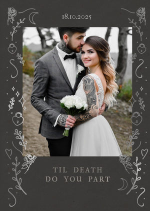 Moonpig Til Death Do You Part Photo Upload Wedding Card